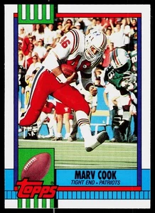 Marv Cook, 1990 Topps Traded, #90T, New England Patriots, RC - Picture 1 of 2