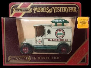1986 Matchbox Models Of Yesteryear Y12 1912 MODEL T FORD H.J. HEINZ CO. 1:47 NIB - Picture 1 of 6