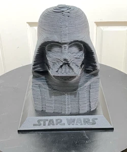 Vintage Star Wars Darth Vader 3D Puzzle Sculpture - Black (Completed With Base) - Picture 1 of 11