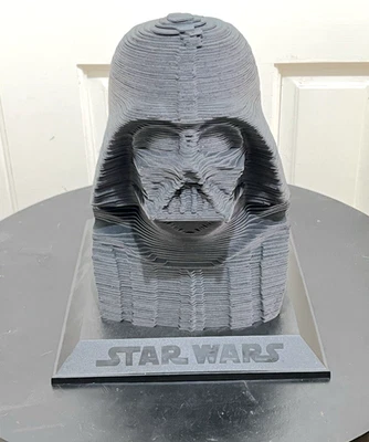 Vintage Star Wars Darth Vader 3D Puzzle Sculpture - Black (Completed With Base) - Image 1 of 4