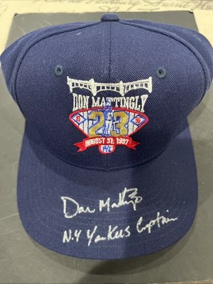 DON MATTINGLY YANKEE CAPTAIN SIGNED NY YANKEE CAP JSA Authentication RARE HAT - Image 1 of 4