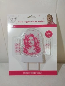 Dolly Parton Cake Topper enciende 6 velas 6 candelabros - Imagen 1 de 5