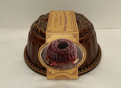 Brand New Williams Sonoma Brown stoneware cranberry ring dessert mold - Image 1 of 4
