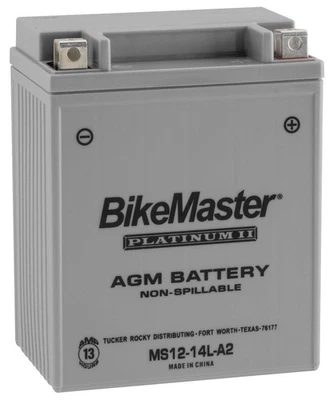 Batería BikeMaster AGM 12V Platinum para Suzuki XN85D Turbo 1983 gris HTX14AHL-FA Foto 1 de 3