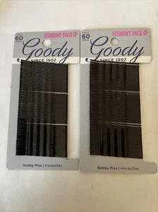 120= 2PACKS BLACK GOODY BOBBY PINS 2" - Picture 1 of 1