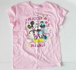 Disney Minnie Mouse Girls T-Shirt Pink 4,5-6,7-8,10-12 NWT (P) - Picture 1 of 1