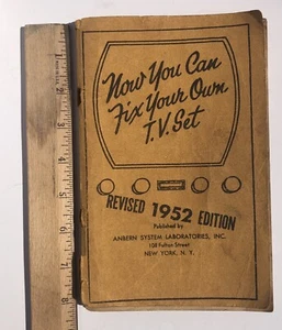 Vintage Now You Can Fix Your Own T.V. Set By Marlin Research Laboratories 1952 - Bild 1 von 5