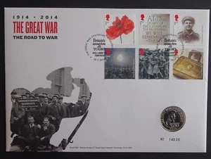 2014 Great War , Road to War £2 PNC Cover - Picture 1 of 4
