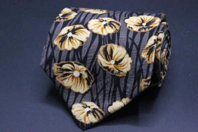 Corbata de seda JZ RICHARDS. Marrón Floral Foto 1 de 4