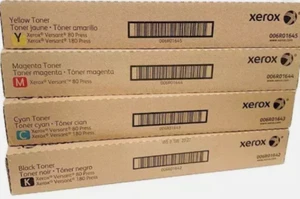 XEROX VERSANT 80/180/280 TONER SET CMYK 006R01642, 006R1643, 006R01644, 006R0164 - Picture 1 of 1