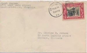 #651 George Rogers Clark Vincennes 4th Day cover University of Virginia U/O - Picture 1 of 1
