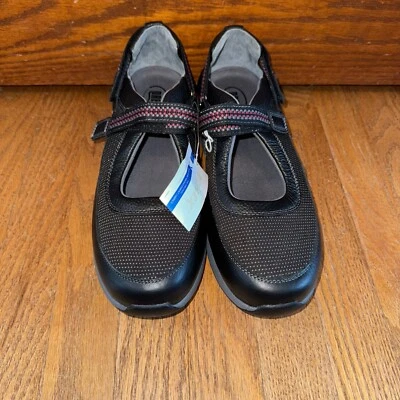 NWT Drew Triumph Women's size 10.5 black Walking shoe Maryjane hook loop comfort - Image 1 of 4