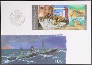 MayfairStamps Finland FDC 2001 Shipping Industry Souvenir Sheet First Day Cover