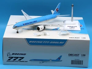 JC Wings 1:200 Korean Air Cargo Boeing B777-200LRF Diecast Aircraft Modelo HL8077 - Imagen 1 de 19