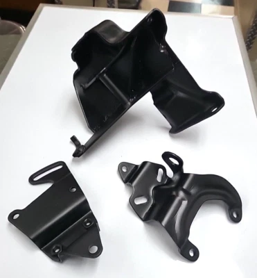 AC Compressor Alternator Power Steering Bracket Set 1971 - 76 Buick Skylark 455 - Image 1 of 4