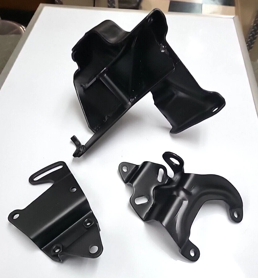 AC Compressor Alternator Power Steering Bracket Set 1971 - 76 Buick Skylark 455 - Image 1 of 4