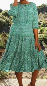 MATILDA JANE Age of Aquarius Dress Women's Size L Large New in Bag Green - Picture 1 of 12