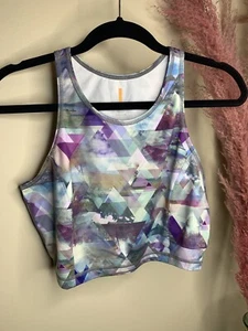 NWOT Lucy IndiGO Bralette Multicolor Printed Low Impact Size Medium $69 MRSP - Picture 1 of 4