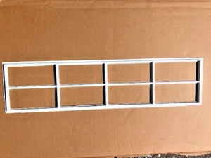 Garage Door Window Insert, Wayne Dalton, Long Panel, Stockton 8 Lite, White - Picture 1 of 1