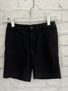 All in Motion Solid Black Shorts Adj Waist STRETCH EUC Boy's Size 6 - Picture 1 of 7