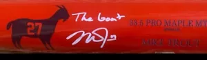 Mike Trout Signed Old Hickory Pro Maple MT27 Bat The Goat Auto Angels MLB Coa - Picture 1 of 12