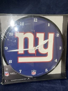 Orologio da parete rotondo New York Giants logo su 12" di WinCraft. Nuovo - Foto 1 di 1