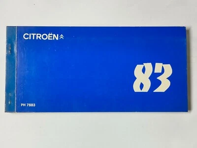 Manuale Officina CITROEN 1983  A LNA VISA GSA BX CX Prontuario tascabile   - Immagine 1 di 4