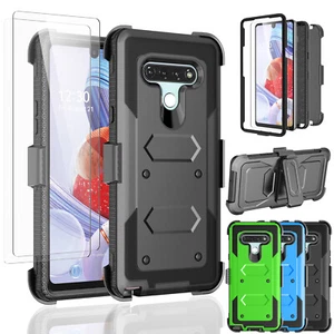 For LG Stylo 6 Belt Clip Hard Protective Case Cover Kickstand + Screen Protector - Picture 1 of 38