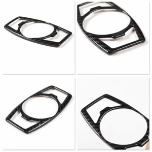 Carbon fiber Style Headlight Switch Trim Decor Cover For Ford Mustang 2015-2020 - Imagen 1 de 7