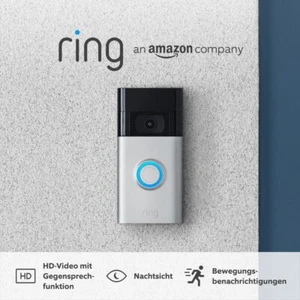 Ring Video-Türklingel, Doorbell Wired Gen. 2, Intercom, Nachtsicht Türsprechanla - Bild 1 von 35