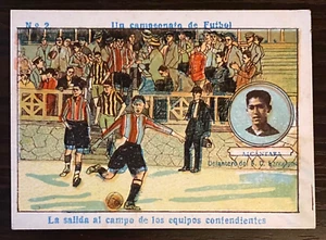 1923 Paulino Alcántara Un Campeonato Chocolate Tarjeta *Alterada Barcelona Filipino - Imagen 1 de 5