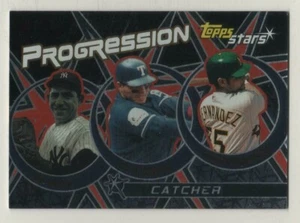 2001 Topps Stars Progression Insert #2 Yogi Berra Ivan Rodriguez Ramon Hernandez - Picture 1 of 1