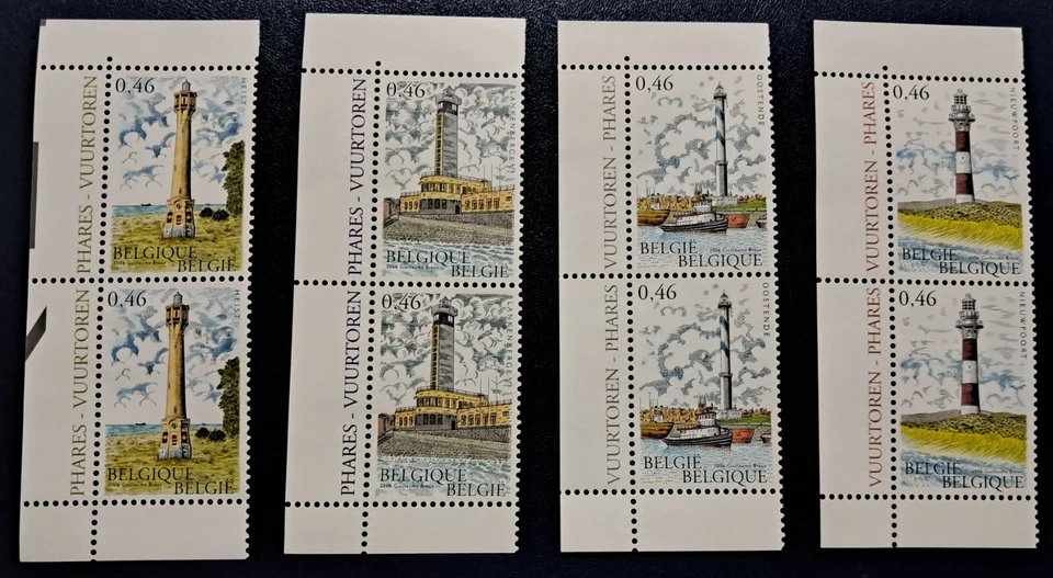 Belgium MNH Stamps 2006 Light house set - Image 1 of 2