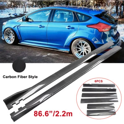 86.6'' Rocker Panels Lip Exterior Side Skirt Bottom Line For Ford Focus ST Sedan - Imagem 1 de 4