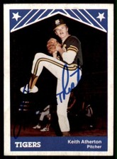 1983 TCMA Tacoma Tigers Keith Atherton IP Signed Auto Tacoma Tigers #1