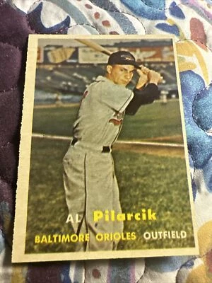 1957 Topps Al Pilarcik RC #311 Pack Fresh Razor Sharp Scarce 4th Series Orioles - Image 1 of 4