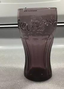 Mcdonalds Coca Cola Coke Glass Purple 16oz Cup - Picture 1 of 6