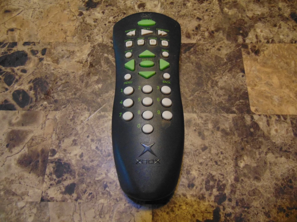 Microsoft K01-00011 Black Wireless Universal Portable Xbox DVD Remote Control - Image 1 of 2