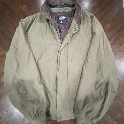 Vintage Men’s Docker Jacket Green/Brown: Size L - Image 1 of 4