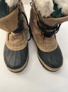 Womens Sorel Caribou Snow Winter Insulated Boots Size 7 Made in Canada - Picture 1 of 11