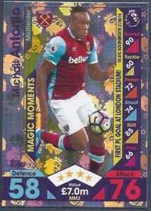 TOPPS MATCH ATTAX 2016-17 EXTRA- #MM02-WEST HAM-MICHAIL ANTONIO-LÁMINA PLATEADA - Imagen 1 de 1
