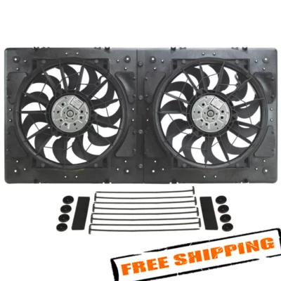 Derale 16934 High Output Dual 12" Electric RAD Fan/Plastic Shroud Kit - Image 1 of 4