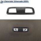 Carbon Fiber Rear Reading Light Cover Trim For Chevy Silverado/GMC Sierra 2019+