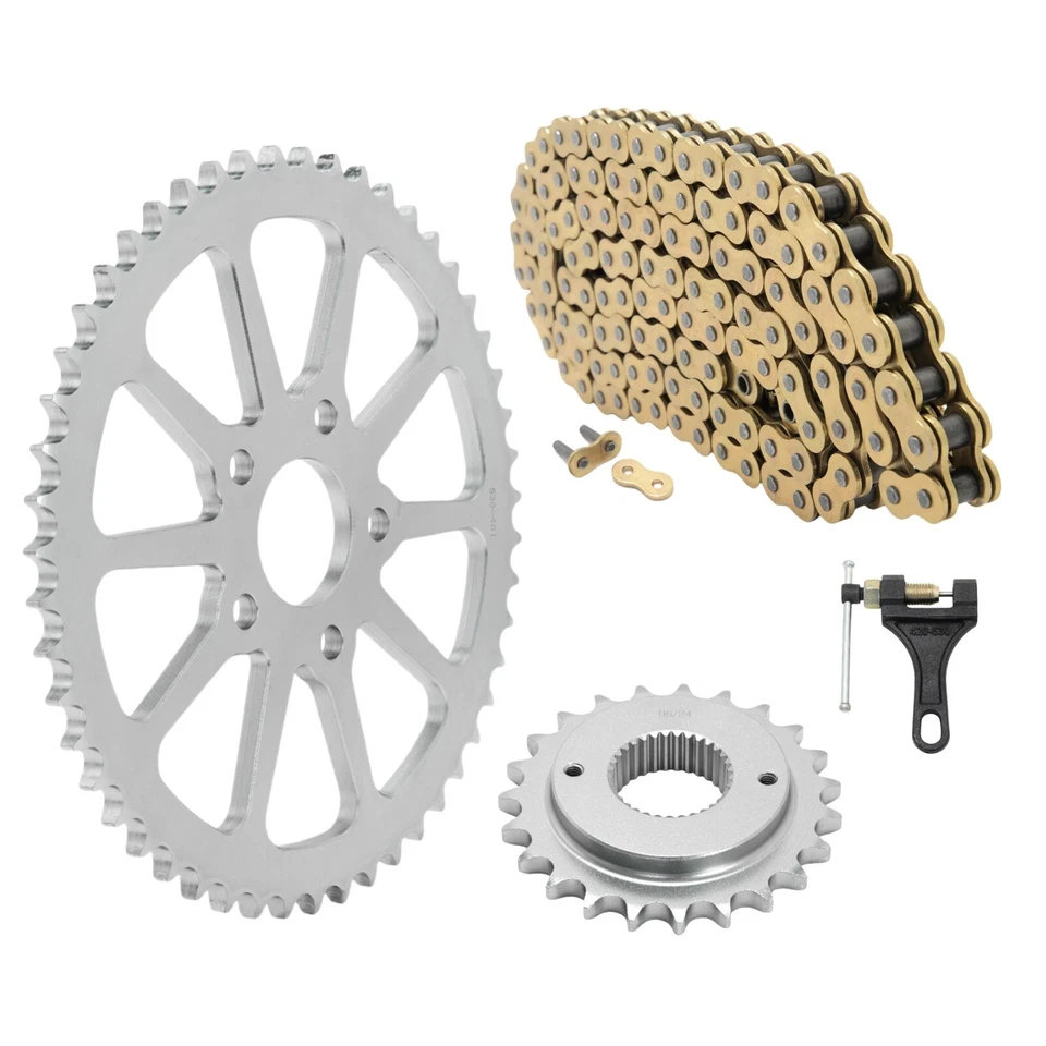 Kit de conversão de roda dentada de corrente para Harley Softail FLSTF FXST FLSTC 1989-99 - Imagem 1 de 4