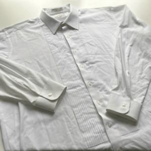 Neil Allyn Polly Cotton Tuxedo Shirt Mens XL 36/37