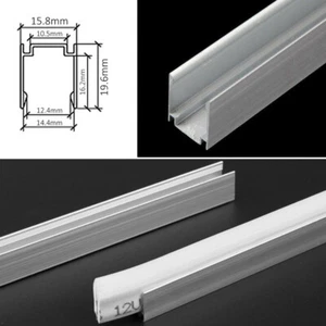 3.3ft/1M each LED Aluminum Channel Holder for Mount 15mm x 25mm LED Strip Lights - Picture 1 of 5