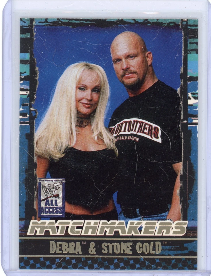 2002 FLEER WWE ALL ACCESS MATCHMAKERS DEBRA & STONE COLD 3 OF 15 - Image 1 of 1