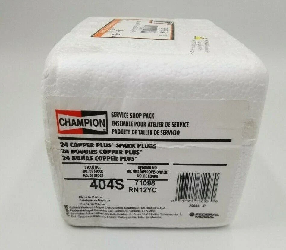 Shop Pack Set 24 pcs Champion RN12YC 404 Spark Plug for Harley Shovelhead & Evo - Image 1 of 2