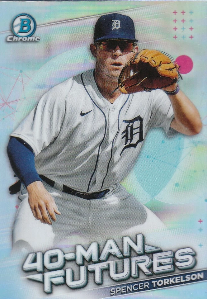 2021 Bowman Chrome Baseball "40-Man Futures Refractors" Insert Cards - Image 1 of 1