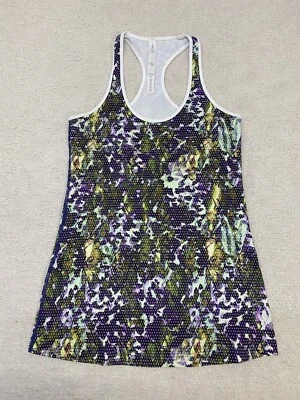 Camiseta sin mangas Lululemon Cool Racerback para mujer 8 florales entrenamiento fitness yoga correr Foto 1 de 4